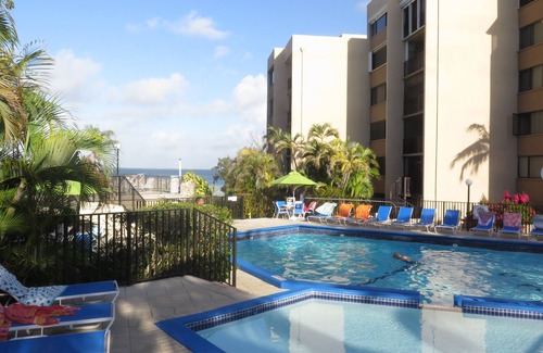Key Largo Apartment | Moon Bay 2 Bed Condo within B Building with side sea & pool views