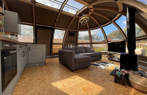 Tenby RV Rental | Moonlight Dome with hot tub