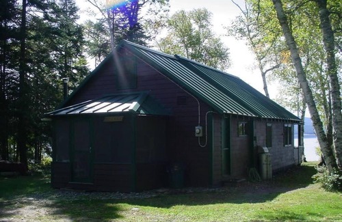 Rangeley Plantation House | Mooseluck - All the privacy you could want at this simple Maine cabin on Mooselookmeguntic Lake