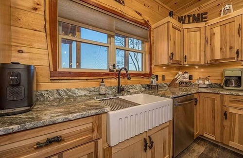 Sevierville Cabin | Morning View - The perfect cabin with indoor pool, Mountain Views, and fire-pit to enjoy the company