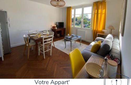 Jaunay-Clan Apartment | Moulin#1-Yellow'appart - Futuroscope-Jardin & Parking
