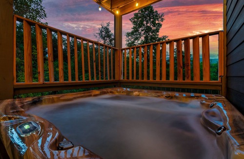 Gatlinburg Cabin | Mountain Chalet in Gatlinburg with Indoor Pool, Game Room, Hot Tub & 3 Decks!