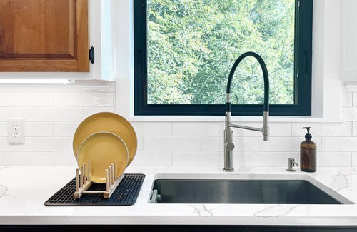 Moscow House | Mountain hideaway w/private waterfall & sugarbush