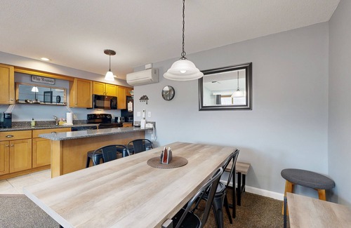 Jackson Condo | Mountain stunner with pools, hot tub, tennis, grilling area, & game tables