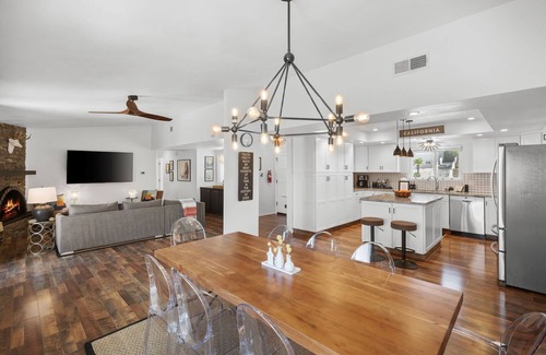 Desert Hot Springs House | Mountain View Oasis - Private Pool, Game Room & Fire Pit Overlooking Coachella Valley