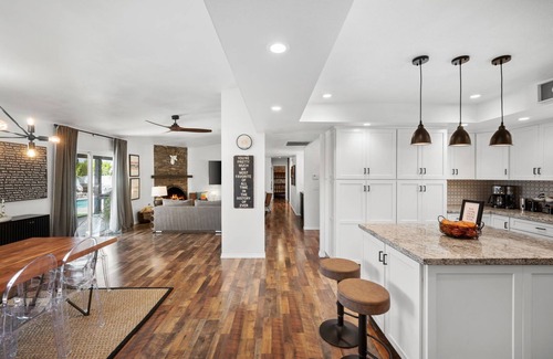 Desert Hot Springs House | Mountain View Oasis - Private Pool, Game Room & Fire Pit Overlooking Coachella Valley