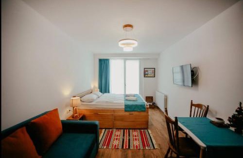 Kazbegi Apartment | Mountain View Apartment with Balcony next to Gondola Ski Lift