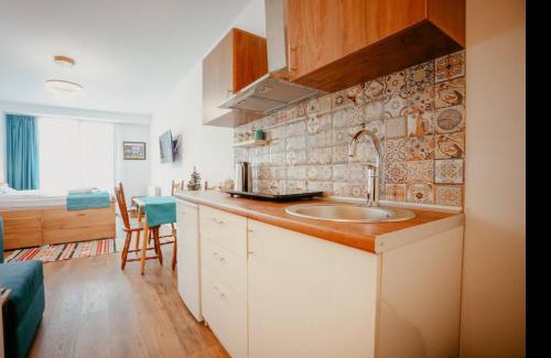 Kazbegi Apartment | Mountain View Apartment with Balcony next to Gondola Ski Lift
