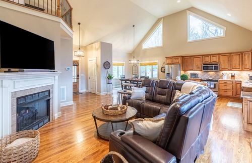 Waynesville House | Mountain-view haven with great views, fireplaces, WiFi & ample alfresco living