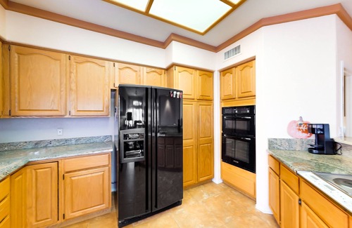 Rancho Vistoso House | Mountain-view home with on-site pool/hot tub, private yard, patio