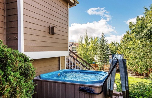 Aurora House | Mountain-View Home with Private Hot Tub, Dog-Friendly Yard, Office, Fireplace