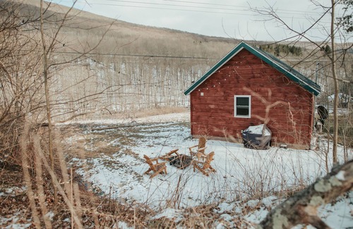 Roxbury Cabin | Mountainscape: Peaceful and Skiing Getaway. Pet-Friendlyn