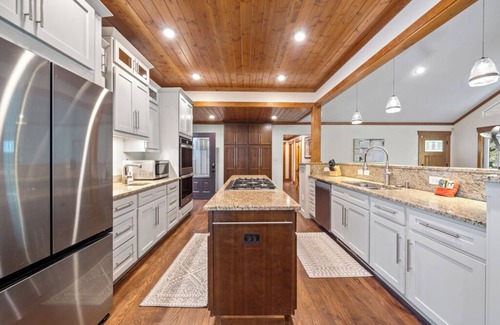 Fairview House | Mountaintop Ridge | Near Asheville with Pool, Fire Pit, and Ranging Views
