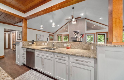 Fairview House | Mountaintop Ridge | Near Asheville with Pool, Fire Pit, and Ranging Views