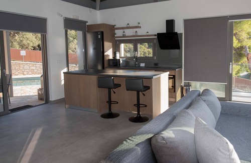 Evgiros Villa | Mr Grey luxury villa is a modern with its own private beach