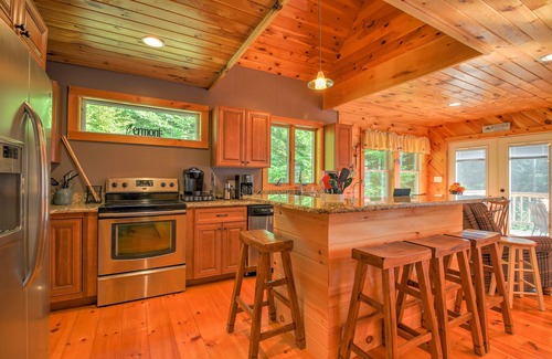 Wardsboro House | Mt. Snow Escape with Hot Tub & Fire Pit, Surrounded by Woods.