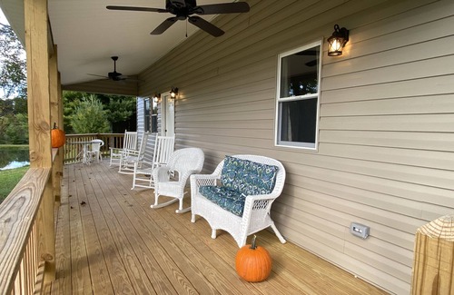 Sparta House | Mtn Secret Farm House, Privacy, River, Firepit, Deck, Fishing, Hiking, Outdoors.