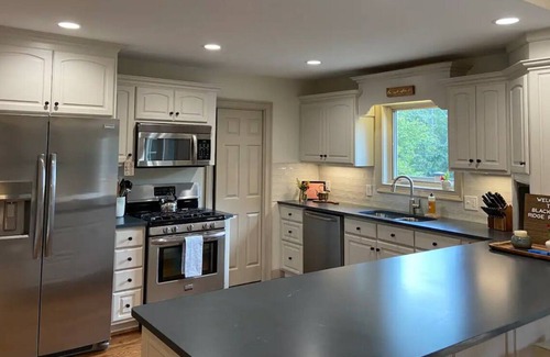 Clarkesville House | Mtn Views, Creek, and Trails on PRIVATE 7+ Acres