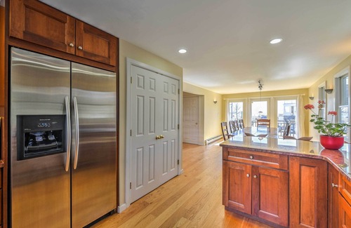 Marion Center Cottage | Multi-level Marion House: Loft, Deck + Ocean Views