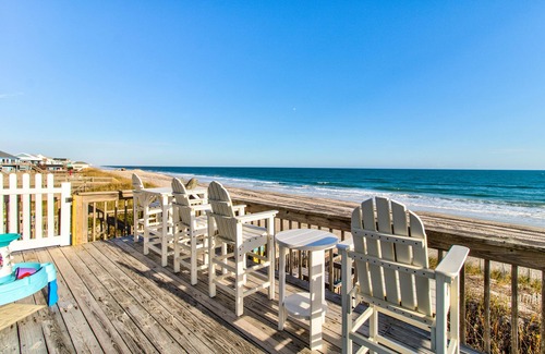 Ocean Ridge House | Multi-level ocean view home with two decks, a washer/dryer & beach access