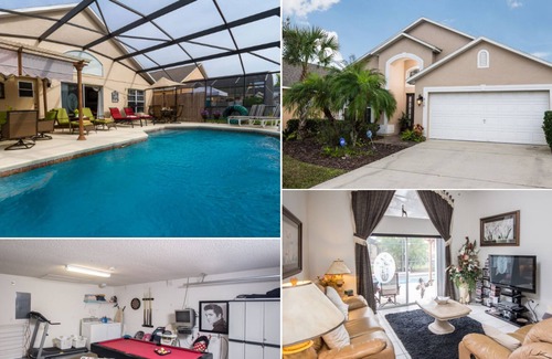 Seasons House | Multi TVs – Wi-Fi – Near Disney – Games Room – Pool – Seasons