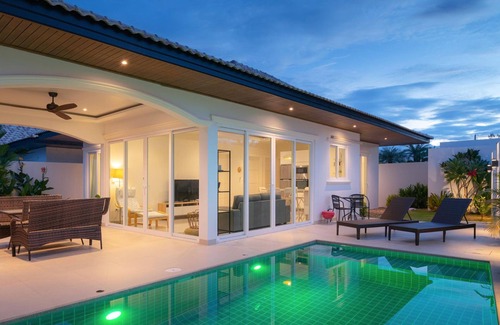Hua Hin Villa | My Orchid 🌴 Villa Familiale 3 Chambres Avec Piscine Privée