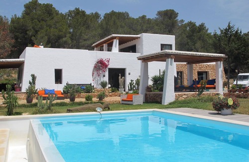 Sant Antoni de Portmany Villa | My Rental Homes - Villa Sun with sea view, pool and large garden