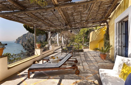 Positano City Centre Apartment | My Rental Homes - Monsour immersed into a wide private garden terrace, sea view