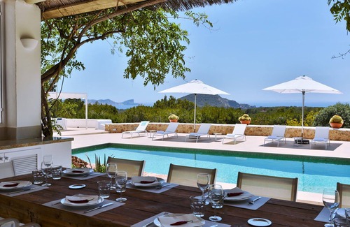 Sant Josep de sa Talaia Villa | My Rental Homes - Villa Jules with private pool, sea view and garden