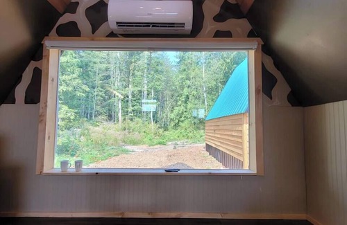 Brew Bay Ski Chalet | Mycelium Forest Cabin on 33 acre farm