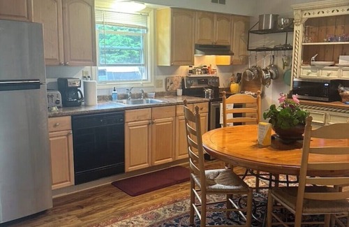 West Mystic House | Mystic 2-bedroom townhome with deck in peaceful neighborhood- walk to downtown!