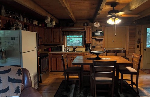 Helen Cabin | Mystic Mountain Hideaway Fireplace, Hot Tub, Private LOG Cabin, Romantic WIFI