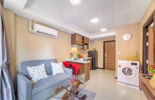 Nai Harn Apartment | Nai Harn 1BR Retreat Pools & Sea Views S608