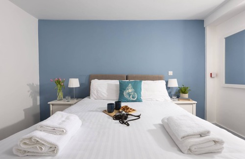 St Just Hotel | Nanjizal, B&B - a hotel room that sleeps 2 guests in 1 bedroom