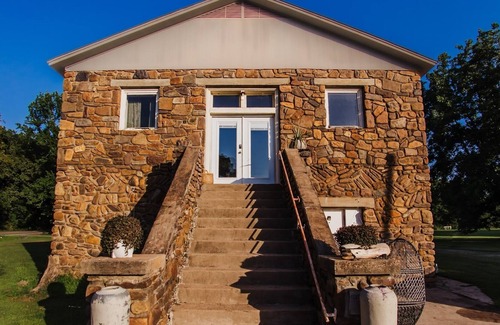 Rudy House | Native stone church house