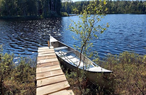 Torestorp House | Nature vacation in Sweden's southernmost wilderness, surrounded by forest and lake.