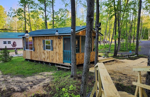 Rooseveltown Cabin | Nauti river cabin on Deer river Brasher with A/C and wifi