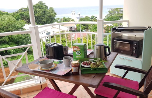 Tartane Apartment | N° 349 Beautiful air-conditioned studio with pool and sea view