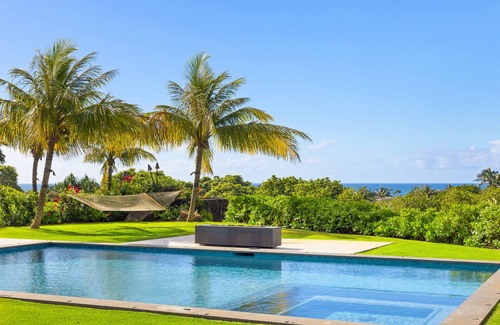 Poipu House | New 5 BR Ocean View Luxury Home w Pool, Fire pit, Spa