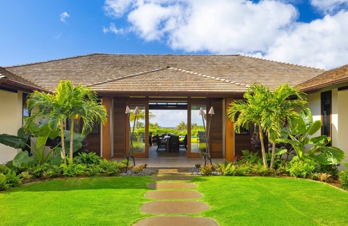 Poipu House | New 5 BR Ocean View Luxury Home w Pool, Fire pit, Spa