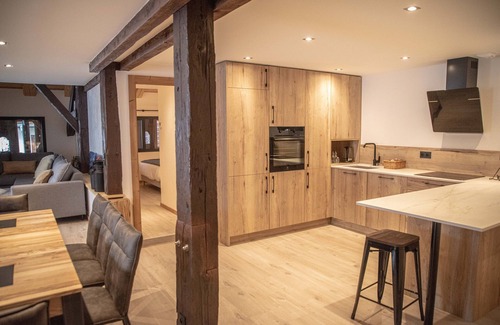 La Clusaz Apartment | New and spacious duplex center, open view, south with large balcony