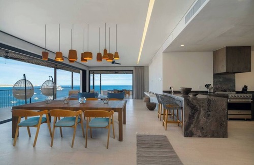 El Medano Ejidal Condo | New Beachfront Penthouse! Amazing Views of Medano Bay-2 Bedroom Plus Den in Cabo