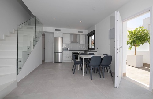 Los Imbernones House | New beautiful funky house with private pool and roof terrace - accommodates 2 families