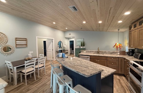 Anna Maria House | NEW! Blue Crush! Steps to the Beach! Only 5 Homes Away! Heated Pool!