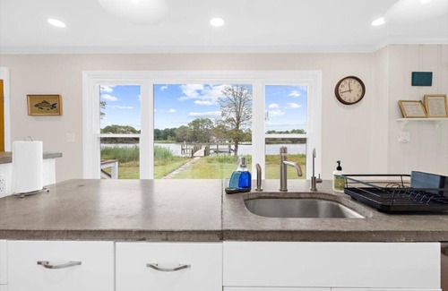 Cambridge House | NEW! Cattail Cove: Waterfront Retreat w/Guest House, Hot Tub, Pool,Fire Pit,Dock
