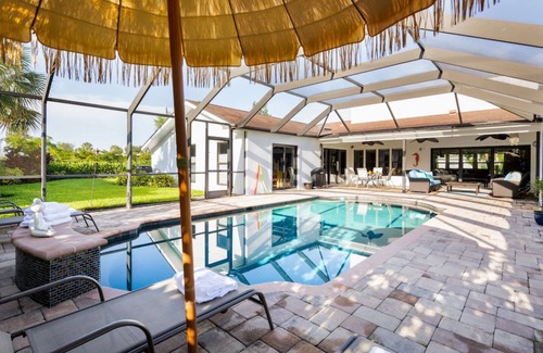 Palm River Estates House | NEW - Close to MERCATO & BEACH Designer Pool Home on Estate Lot! 3+bedrooms!