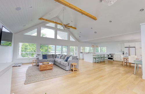 La Follette House | New Construction Modern Lakefront w/Hot Tub, Covered Deck & 2 Slip Private Dock