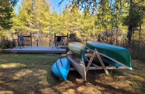 Grayling Cabin | NEW! Hazel's Goose Creek Lodge - Private Riverfront! Very Serene and Peaceful! Central A/C!
