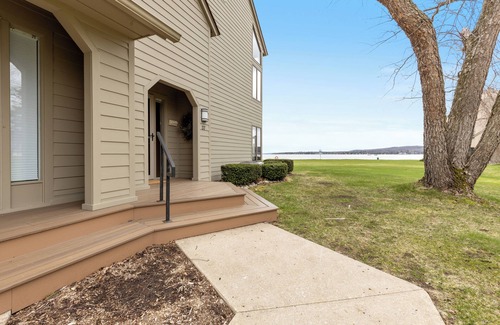 Boyne City Condo | NEW! Lake Charlevoix Harborage Condo, lower level, sleeps 6