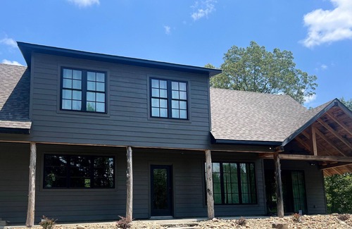 Mid America House | NEW! Lake Hamilton, 48 Private Acres, Hot Tub, Sleeps 16 or 39, Pond, Boat Dock